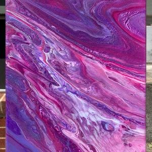 Haneul 8"x10" Painting by Color Fluent Art (Pink/Purple)